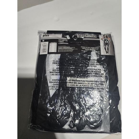 Skeleton Costume Adult Female Bodysuit Halloween Fancy Dress Plus 18-20 - Picture 6 of 7